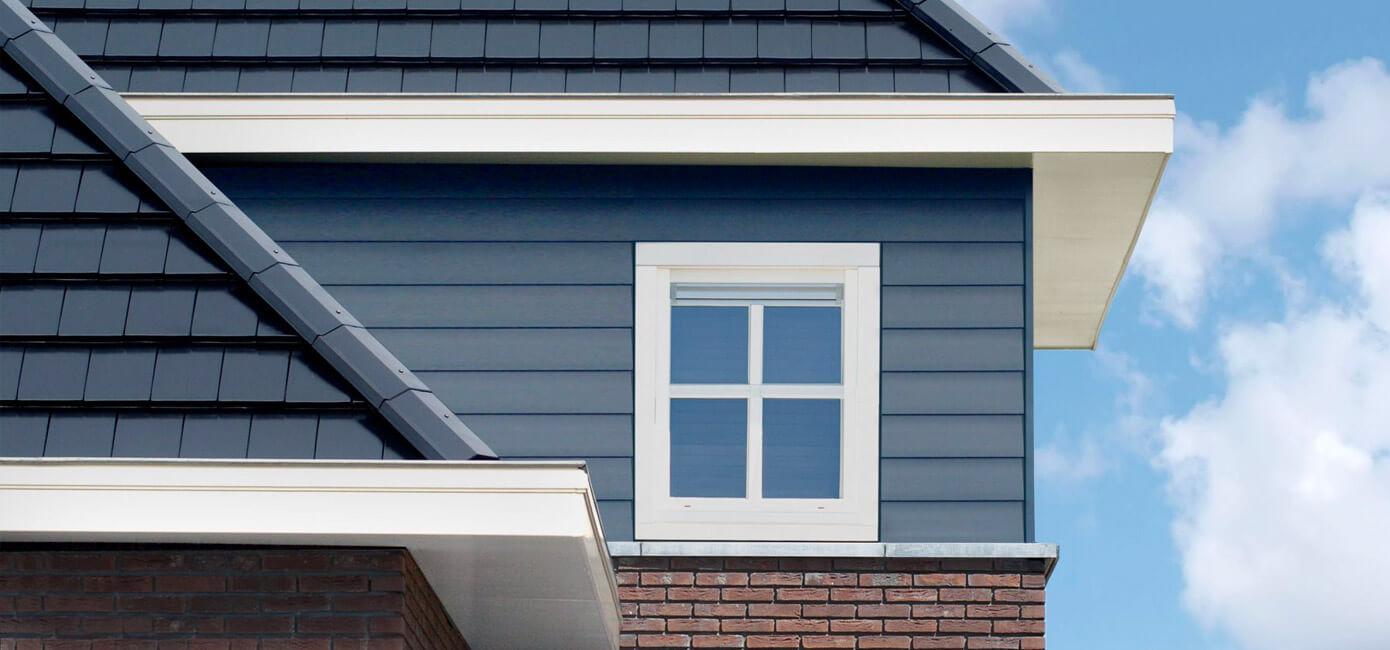 ALKU kunststof gevelbekleding in potdekselstijl voor een stijlvolle, duurzame afwerking met uitstekende isolatie en weinig onderhoud.